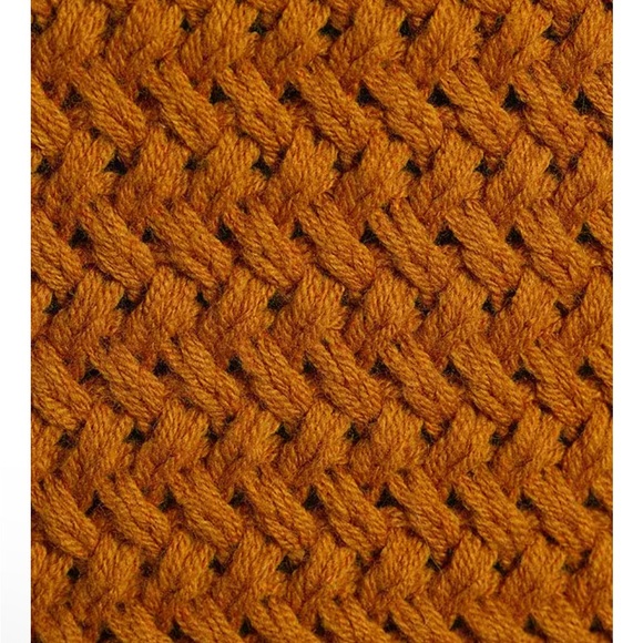 NWT! Talisman Cropped Open Weave Scalloped Ribbed Hem Ryder Sweater - Picture 5 of 12